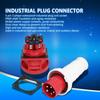 Industrial Plug Socket 5 Pin 3 Phase Power Connector IP67 Waterproof 380415V 63A 3P+N+E