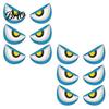 Holloween Party Supplies 12/16Pcs Halloween 3D Lighted Eyes Decoration, Glowing Spooky Eye Wall Sticker, LED Creepy Window Decorations Light-Up Decor