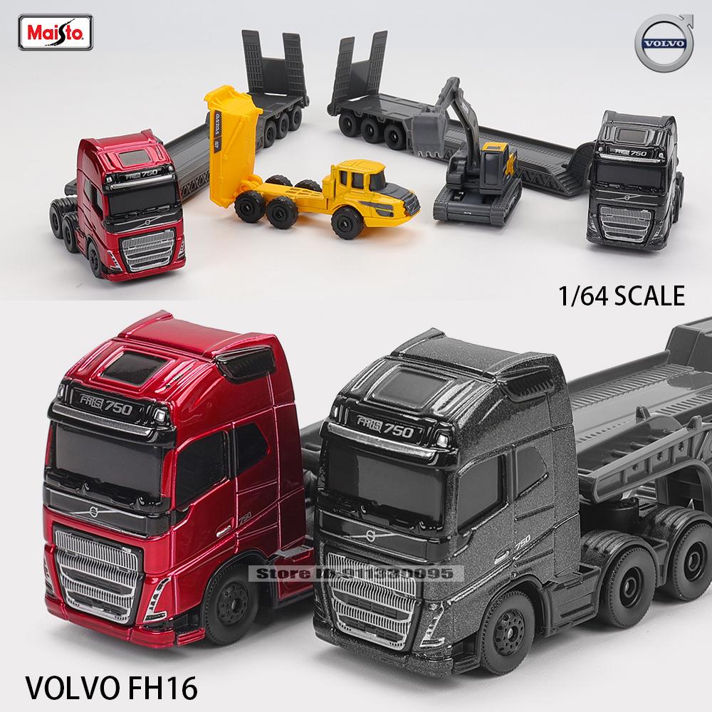 Майсто 1:64 SCANIA 770 S Volvo Транспортное средство для перевозки вилочных погрузчиков Экскаватор литая точная модель автомобиля Коллекция моделей подарок