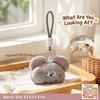 Magnetic Attraction Gesture Plush Pendant Keychain Cat Dog Pig Mouse Cartoon Plush Doll  Gift