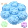 Fondant Mould Unique Shape Easy To Release Widely Applied Great Footprint Handmade Silicone Chocolate Mold for Bakery