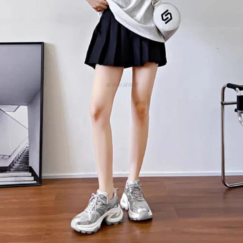 Спортивная женская обувь 2024 года, новые кроссовки, спортивная дизайнерская обувь класса люкс, тренды вулканизированной обуви, распродажа, сетчатая дышащая обувь для женщин