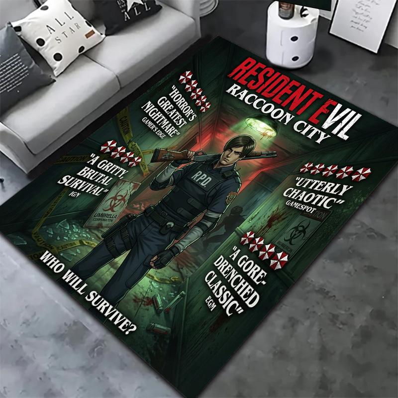 Resident Evil Carpet Rug For Living Room Bedroom Home Sofa Decoration Kids Play Nonslip Floor Mat