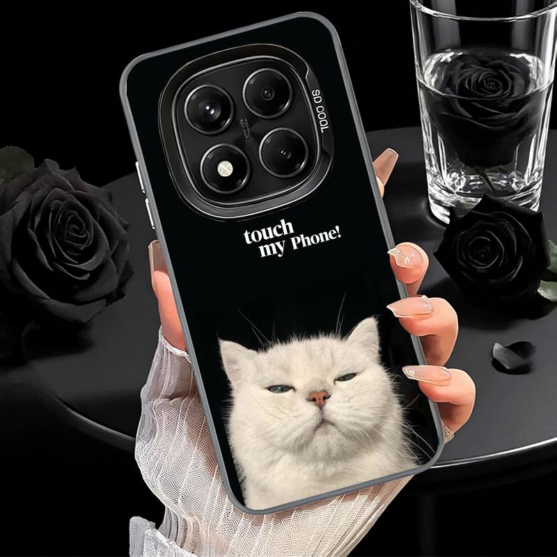 Смешной противоударный чехол для телефона Xiaomi Redmi Note 15 14 13 12 Pro Plus 11 11S 11T 5G с надписью "Не трогай мой телефон" Защита от падений Веселый