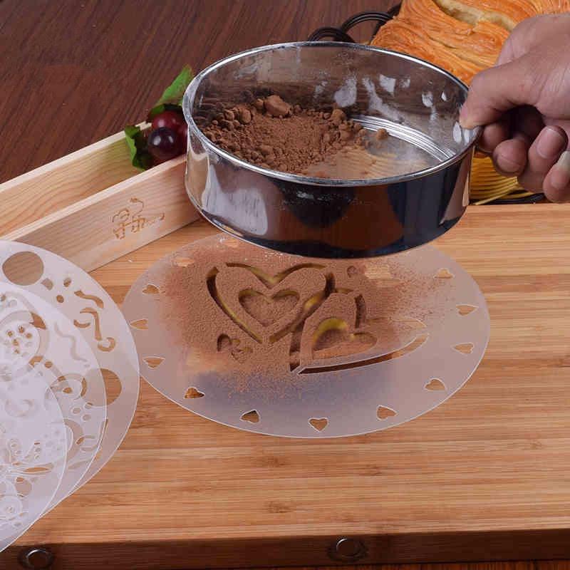 PVC Cake Stencils Birthday Printing Mold Decorating Wedding Party Kitchen Pastry Tools Accessories