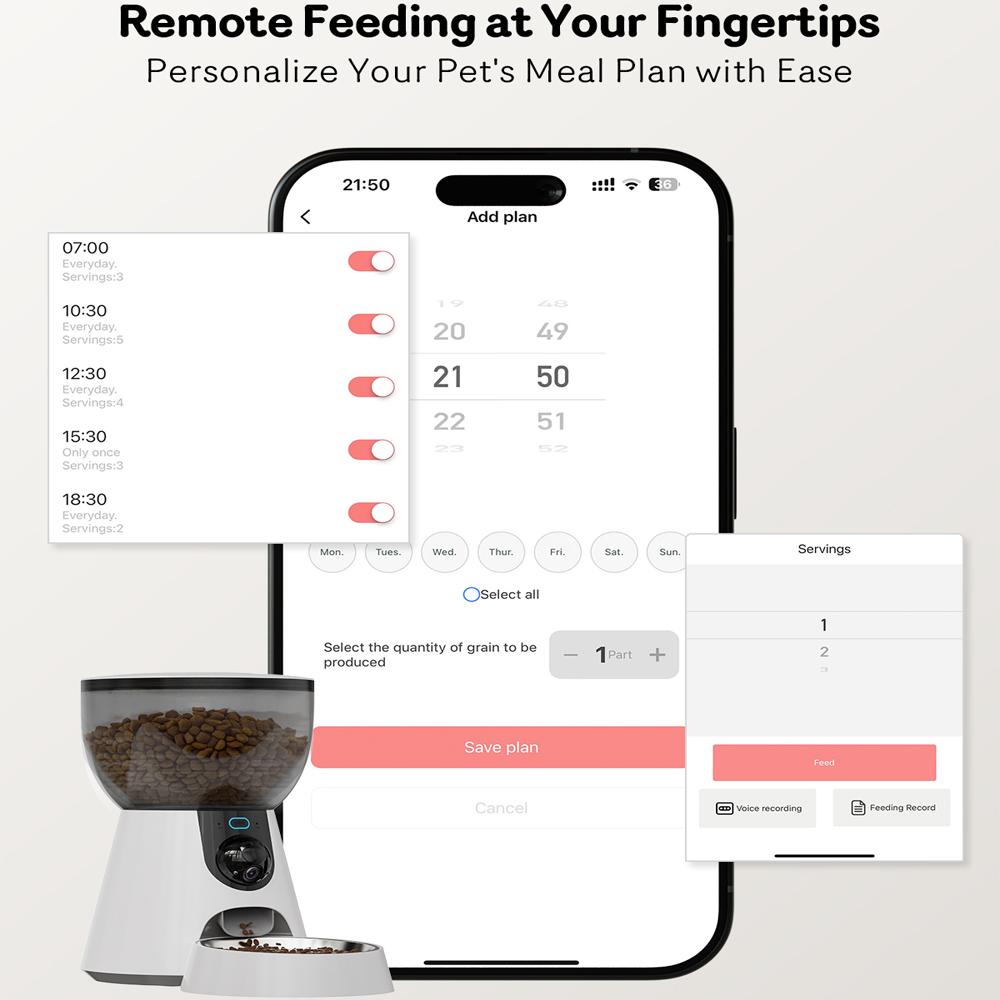 4L 300W камера приложение 5V USB автоматическое время для домашних животных кошки собаки сухой корм миска из нержавеющей стали видео диспенсер умный 2.4G/5G кормушка для домашних животных