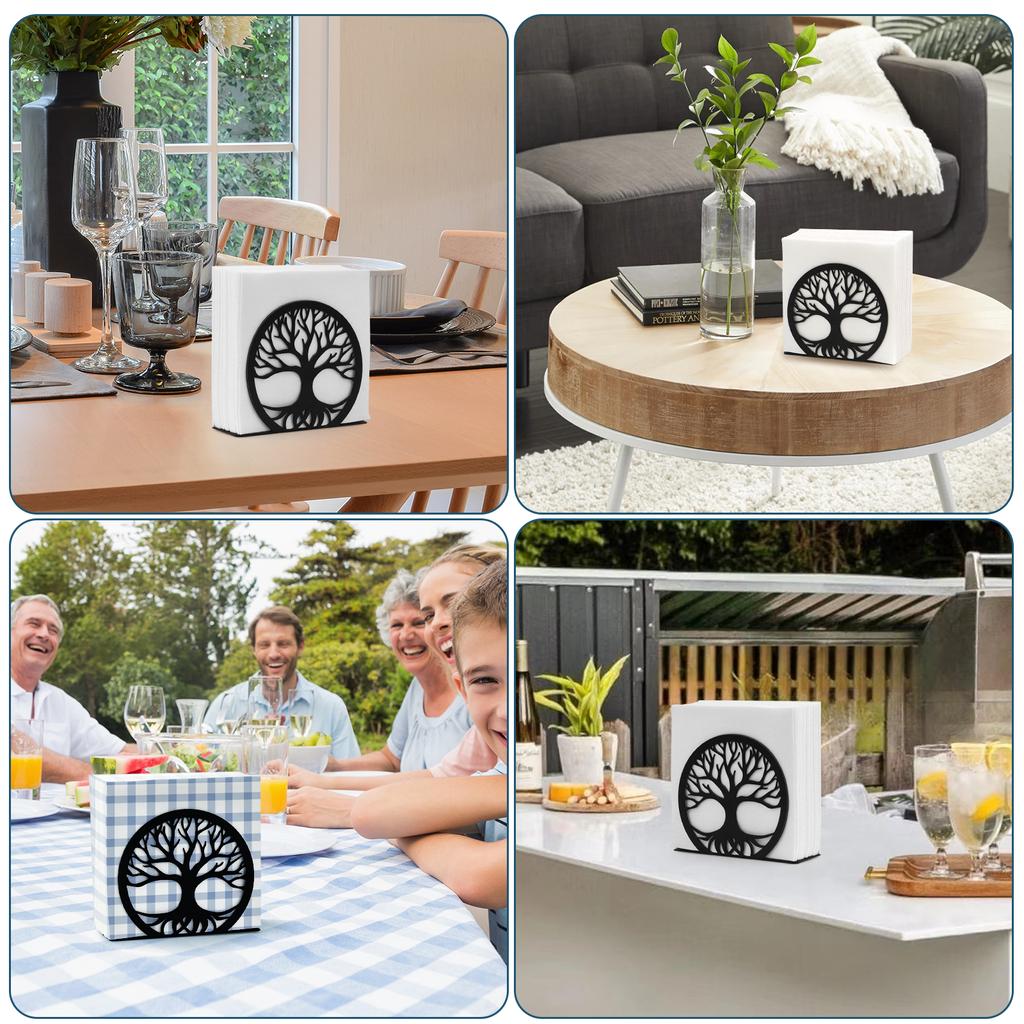 Салфетница современная черная Салфетница для стола Салфетница из нержавеющей стали оптом для кухни Кофейни Столовой