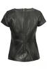 Lambskin Women's Top Black Party Wear Handmade Leather Stylish Casual