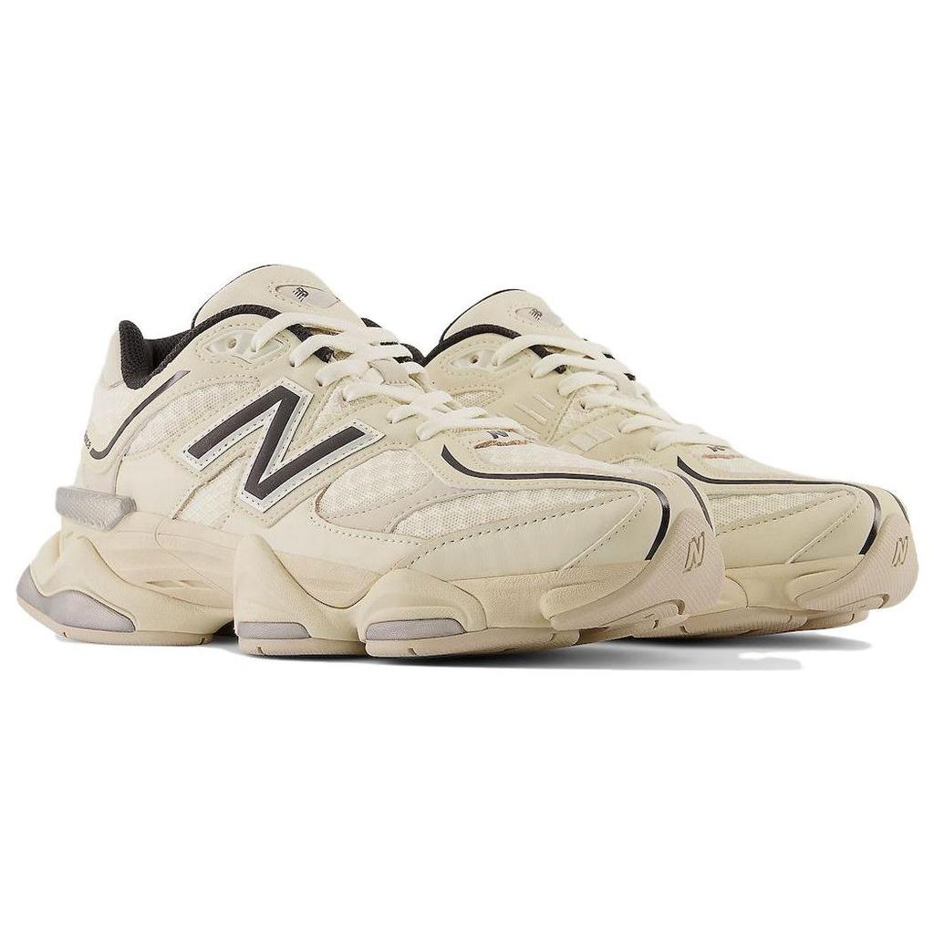 New Balance 9060 Черные кроссовки унисекс Turtledove кремово-серебристый металлик U9060DUA