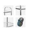 Stainless Steel 3-Tier Serving & Utility Cart