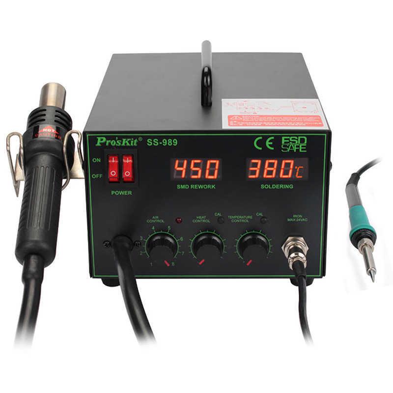 Pro'sKit SS-989H: Промышленный фен и паяльная станция 700 Вт с регулируемой температурой.