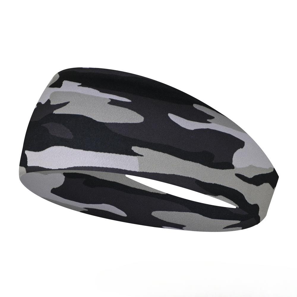 Sports Headband Men Women Printed Wide Sports Sweatband Stretch Elastic Fitness Gym Running Tennis Headwrap Yoga Hair Bands 1pc