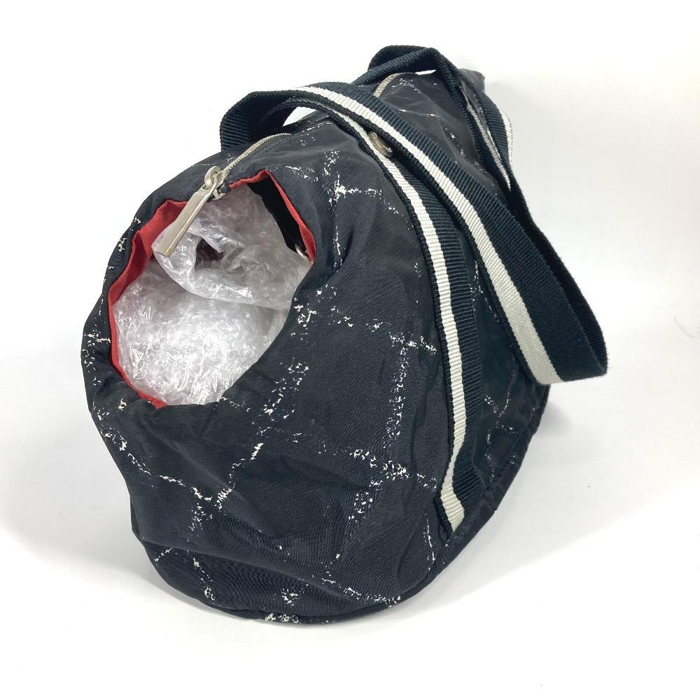 Chanel Старая дорожная линия Сумка для питомца Сумка через плечо Сумка через плечо Дорожная сумка Нейлон Черный