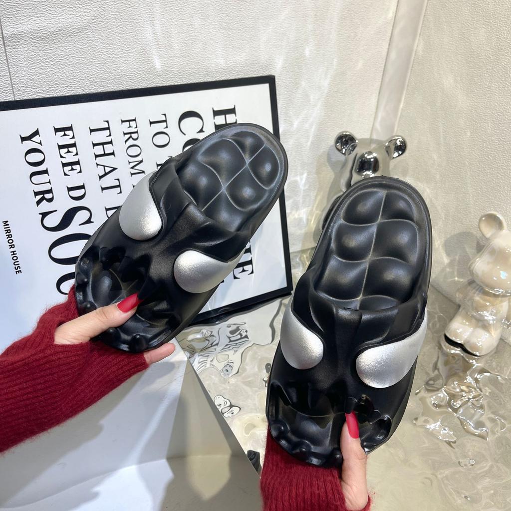 Тапочки с элегантным скелетным дизайном | Летние повседневные дышащие удобные | Выбор модных тенденций Европы