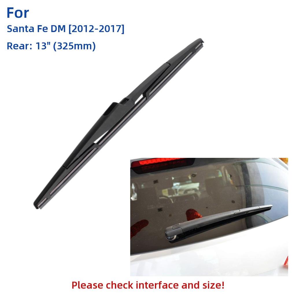 3PCS For Hyundai Santa Fe DM 2012-2017 26" 14" 13" Front Rear Wiper Blades Windshield Windscreen Window Cutter Accessories 2013 2014 2015 2016 2017