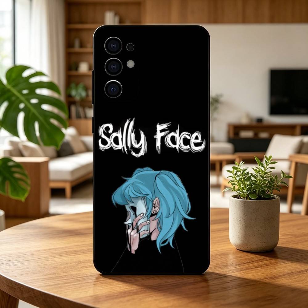 Sally Face Sal Fisher Готический Хоррор Чехол для Телефона Черный Силикон Мягкий Для Samsung S25,S24,S21,S22,S23,S30,Ultra,S20,Plus,Fe,Lite