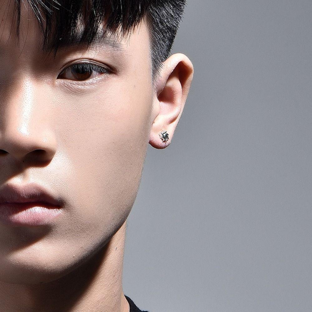 Solid Color Street Wear Women Sun Fashion Design Korean Earrings Men Jewelry Polaris Stud Earrings