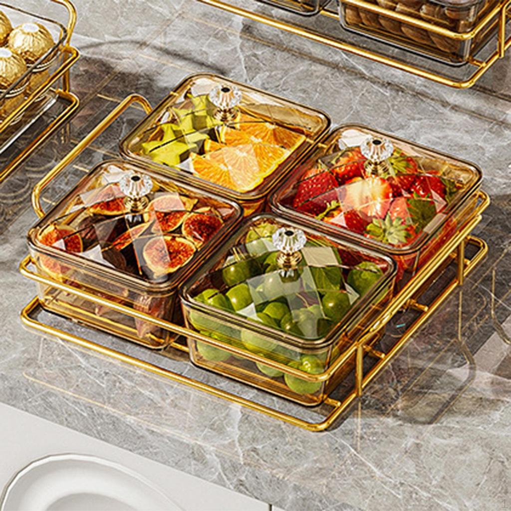 Поднос для сухофруктов, сервировочная тарелка, украшение, съемное раздельное блюдо для закусок, ящик для хранения продуктов