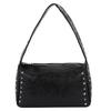 French Retro Rivet Handbag Leisure Commuting Shoulder Bag Portable Pillow Underarm Bag  Daily