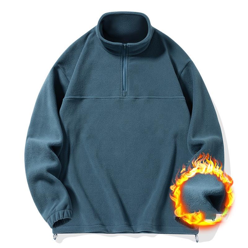 Осень и зима новая четырехцветная флисовая мужская куртка корейской версии модная флисовая куртка