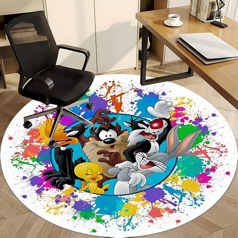 1pc Looney Tunes Chair Carpet for Office Non-Slip, Indoor Non-Slip Washable Carpet, Non-Shedding Mat For Office yy251030079