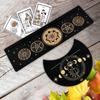 Moon Shape and Rectangle Cards Holder for Witch Divinations Tools Wood Tarot Cards Stand Holder Moon Phases Altar Base