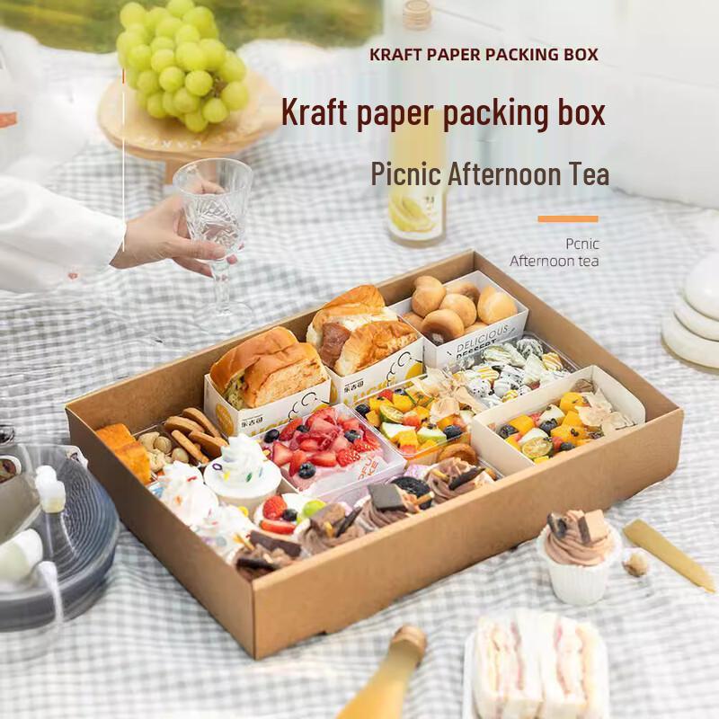 Changbaosen Disposable Kraft Picnic Boxes with Lids