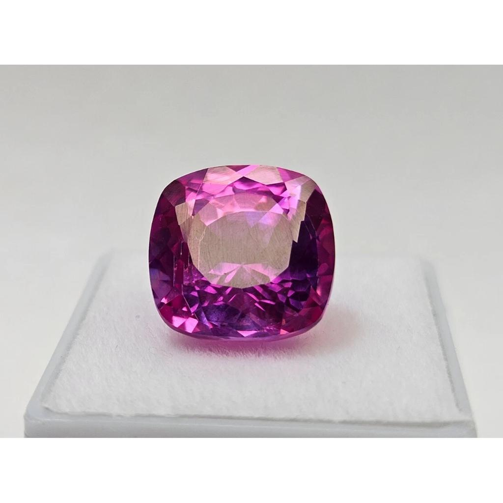 Natural Bi-Color Pitambari Sapphire 14-15 Ct Cushion Cut Beautiful Gemstone