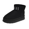 Fashion Outdoor Non-slip Ladies Ankle Boots Winter 2024 Snow Boots for Women Plus Velvet Platform Warm Short Plush Womens Shoes