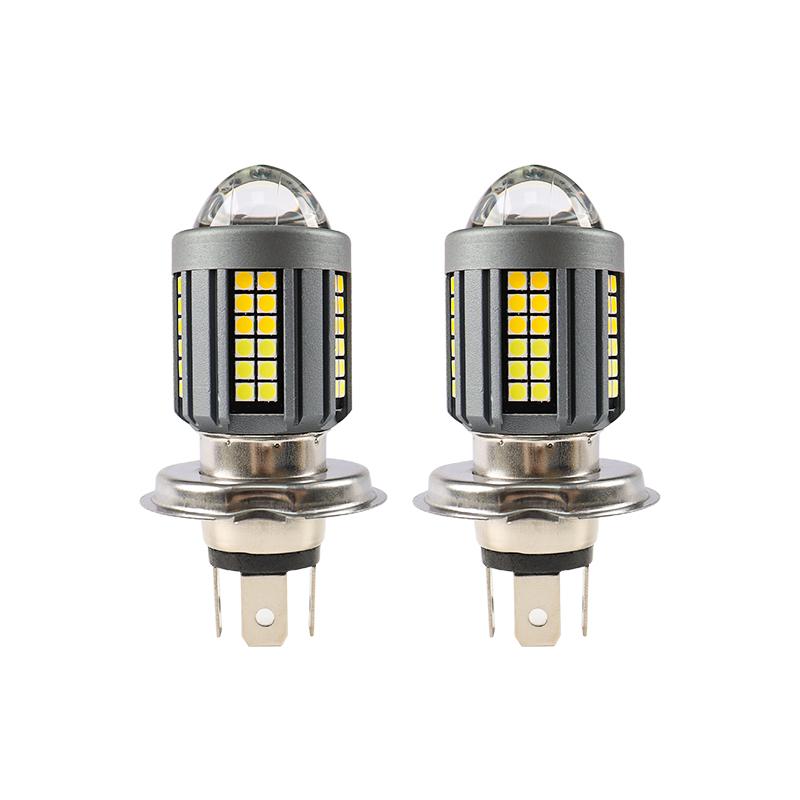 1/2 шт. H4 BA20D фара для мотоцикла CSP светодиодная фара дальнего/ближнего света светодиодные лампы супер яркие противотуманные фары для мотоцикла, скутера, квадроцикла 12 В