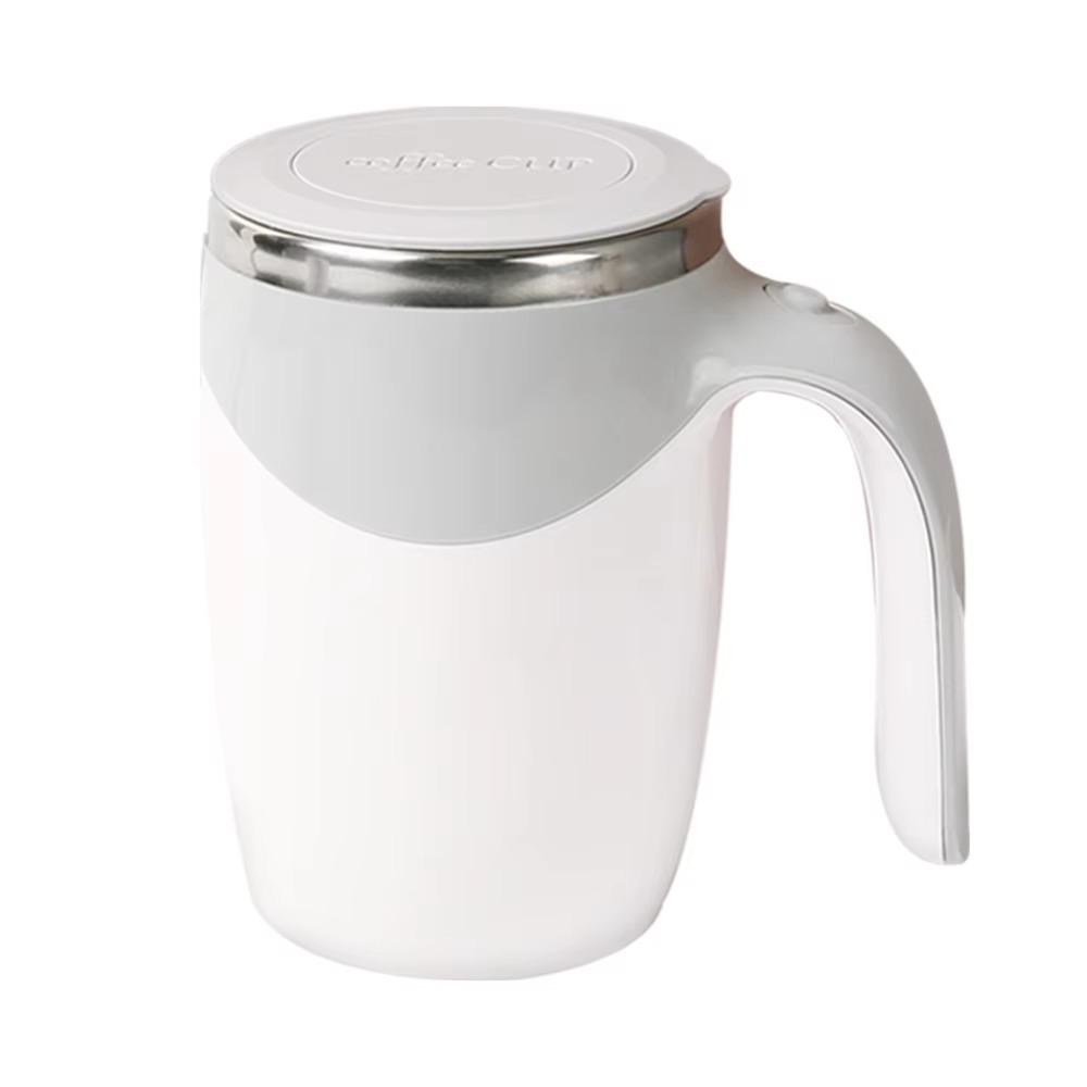 Leakproof Magnetic Coffee Mixing Mug Stainless Steel Rotating Blender Cup Travel Use
