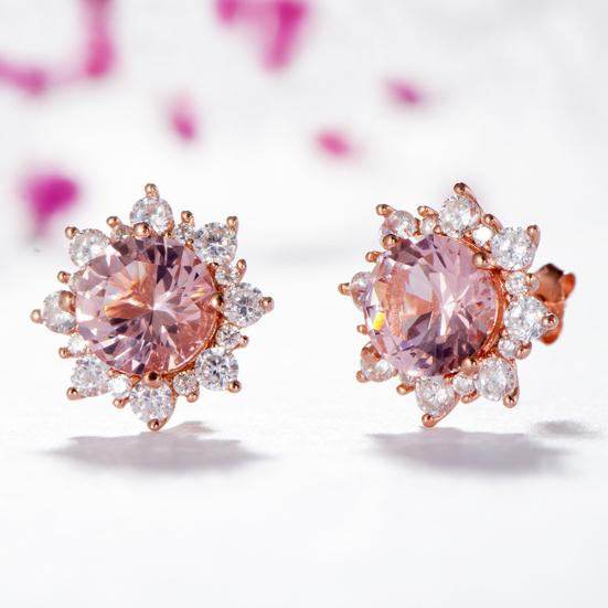 Женщины кубический цирконий снежинка кулон ожерелье серьги серьги кольцо комплект ювелирных изделий