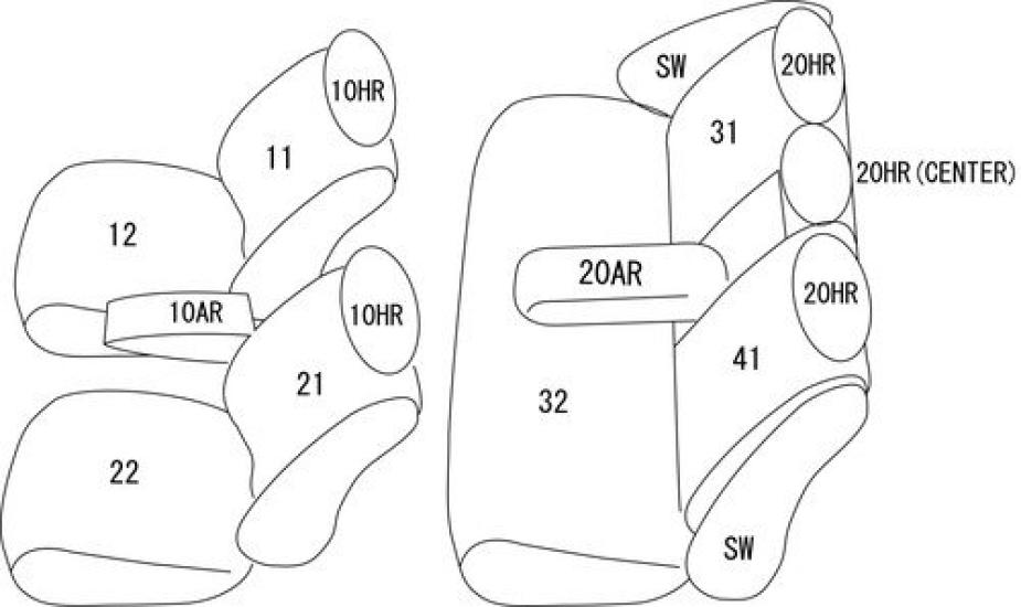 Clazzio Seat Cover Prius NHW20 Clazzio Junior Black ET-0125 [41ETH0125K]