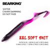 BEARKING EEL Soft Lures 20cm 15cm Artificial Lures Fishing Worm Silicone Bass Pike Minnow Swimbait Jigging Plastic Baits