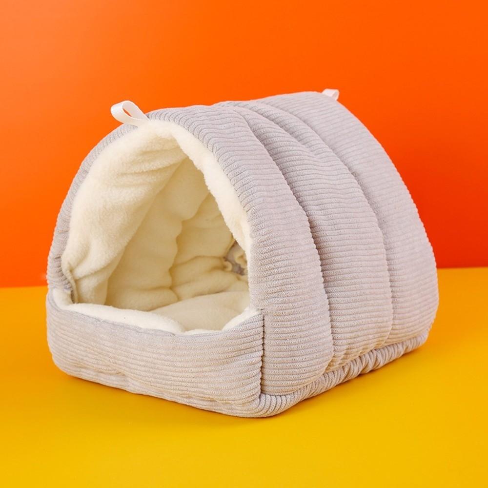 Hanging Pet Bird Bed Warm Cotton Stuffed Bird Hut New Budgie Hammock for Winter