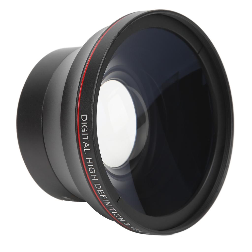58mm 0.43X Wide Angle Lens Optical Glass Camera Lens with Macro Lens for Landscape Photography