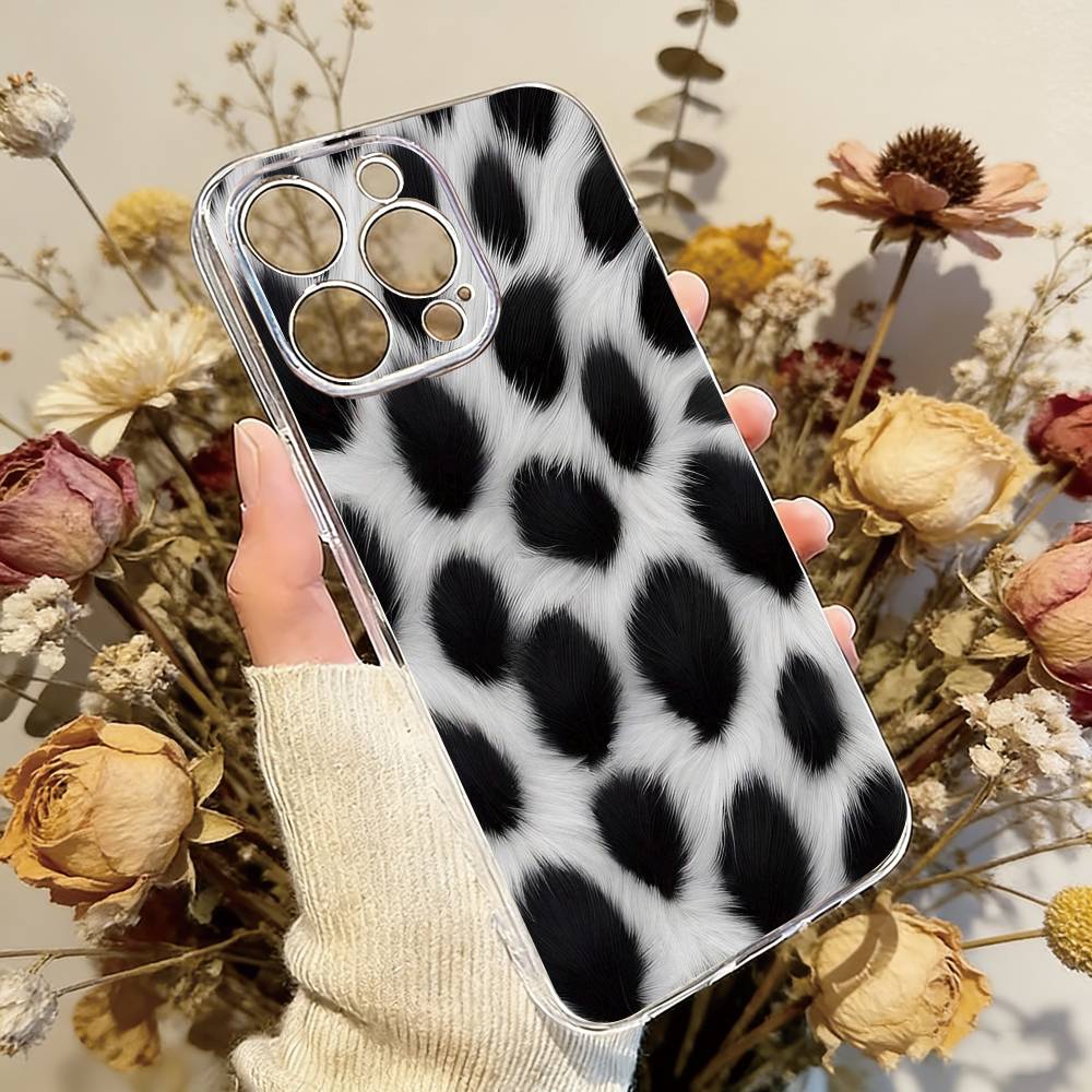 Чехол с леопардовым принтом для iPhone 17 16 15 14 13 12 11 Mini Pro Max Plus Прозрачный чехол