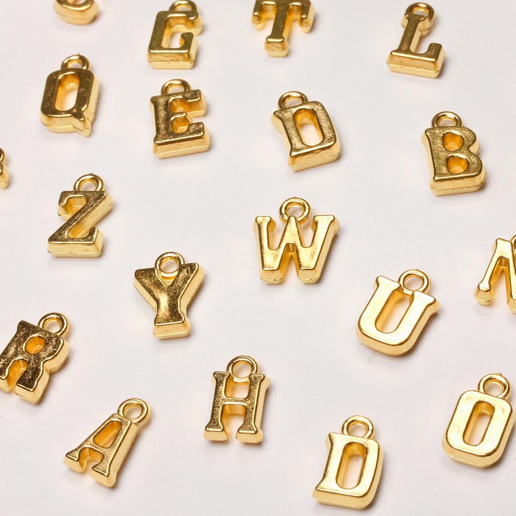 50 шт., 14-16 мм * 8-9 мм, подвеска со смешанными буквами, инициалы AZ, акриловая подвеска, используется для изготовления ювелирных изделий, браслетов и ожерелья своими руками.