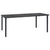 VidaXL Outdoor Dining Table Anthracite 190x90x74 Cm Steel
