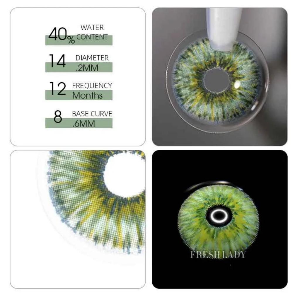 Moody  Rare Iris Green