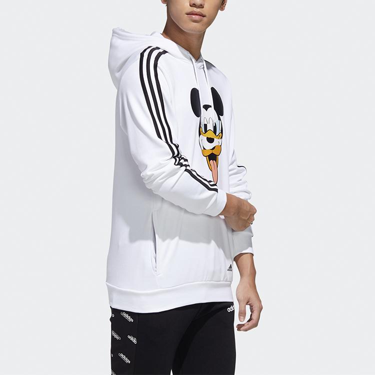Adidas Мужская толстовка с капюшоном Disney Collaboration, белая GD5863