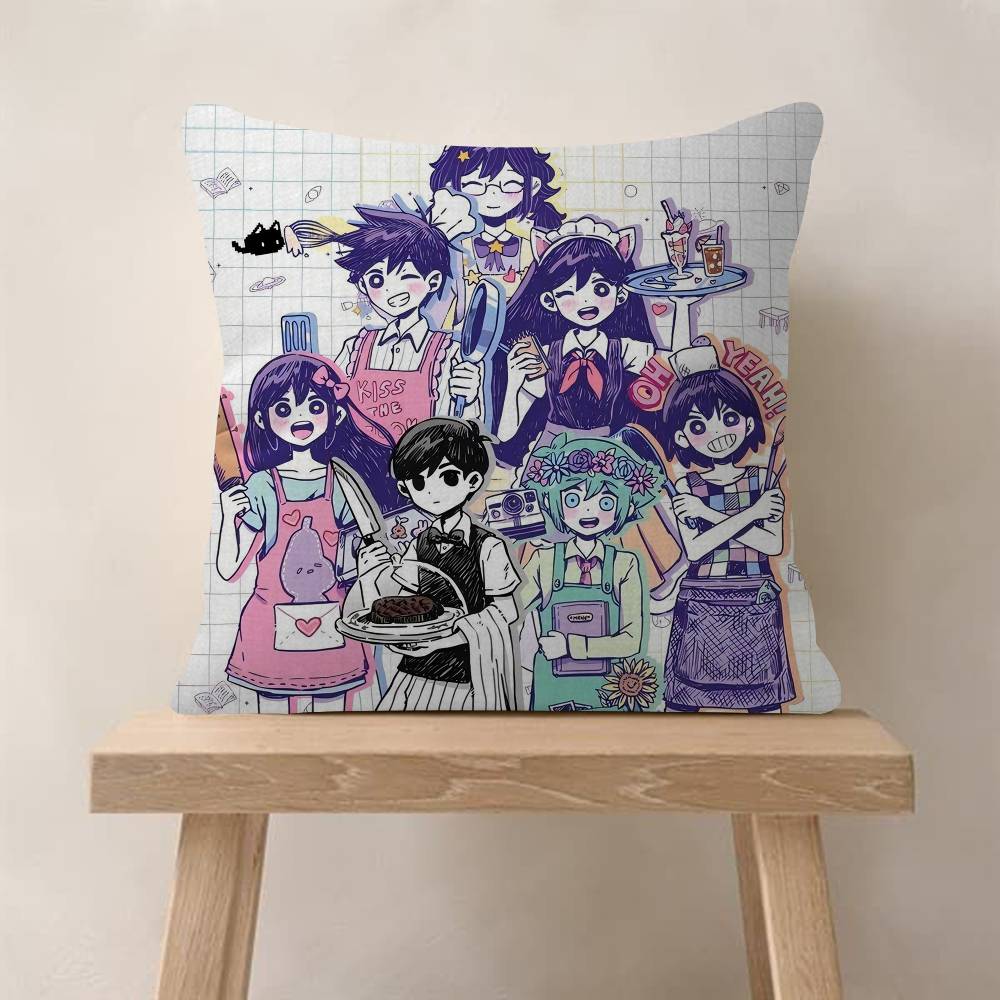 Hot Game OOmori Cushion Cover Pillow Cover Decor Pillowcase Printed Cushion Case For Couch