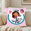 Kids Gabbys Dollhouse Gabby Cats Pillow Case Pattern Printed Pillowcase For Living Room Sofa Cushion Cover & Bedroom Decor