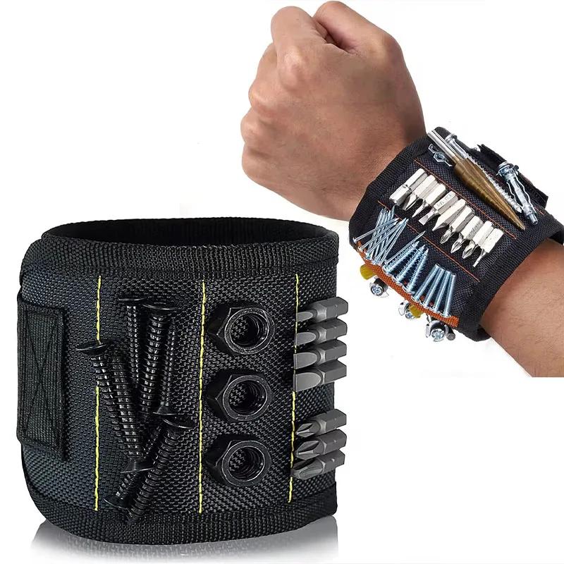 Magnetic Wristband, Wrist Strap, Multifunctional Tool, Hardware, Nails, Screws, Suction, Picking Up, Magnet Wrist Guard Tool