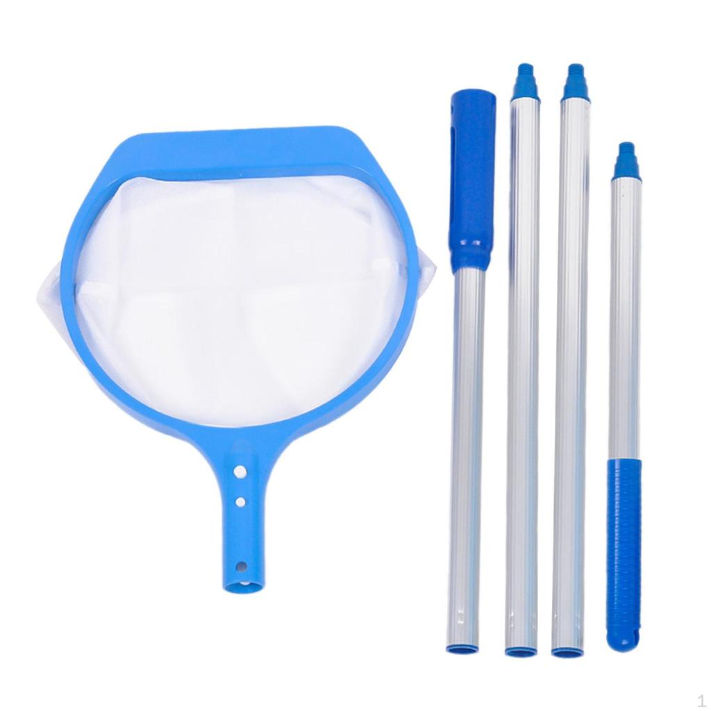 Cleaning Netting Pool Skimmer Net Aluminum Leaf Catcher Rake for Tub Backyard