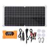 17W Solar Panel with Controller 10A Monocrystalline Silicon QC3.0 Fast Charging Solar Panel Charger