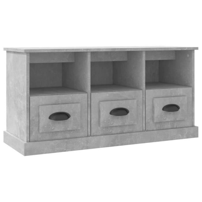 VidaXL TV Stand Concrete Grey 100x35x50 Cm Engineered Wood 816292