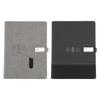 PU Smart Office Notebook с 3 портами для зарядки, аккумулятором 8000 мАч, 80 листов, 160 страниц, PU A5 Notebook