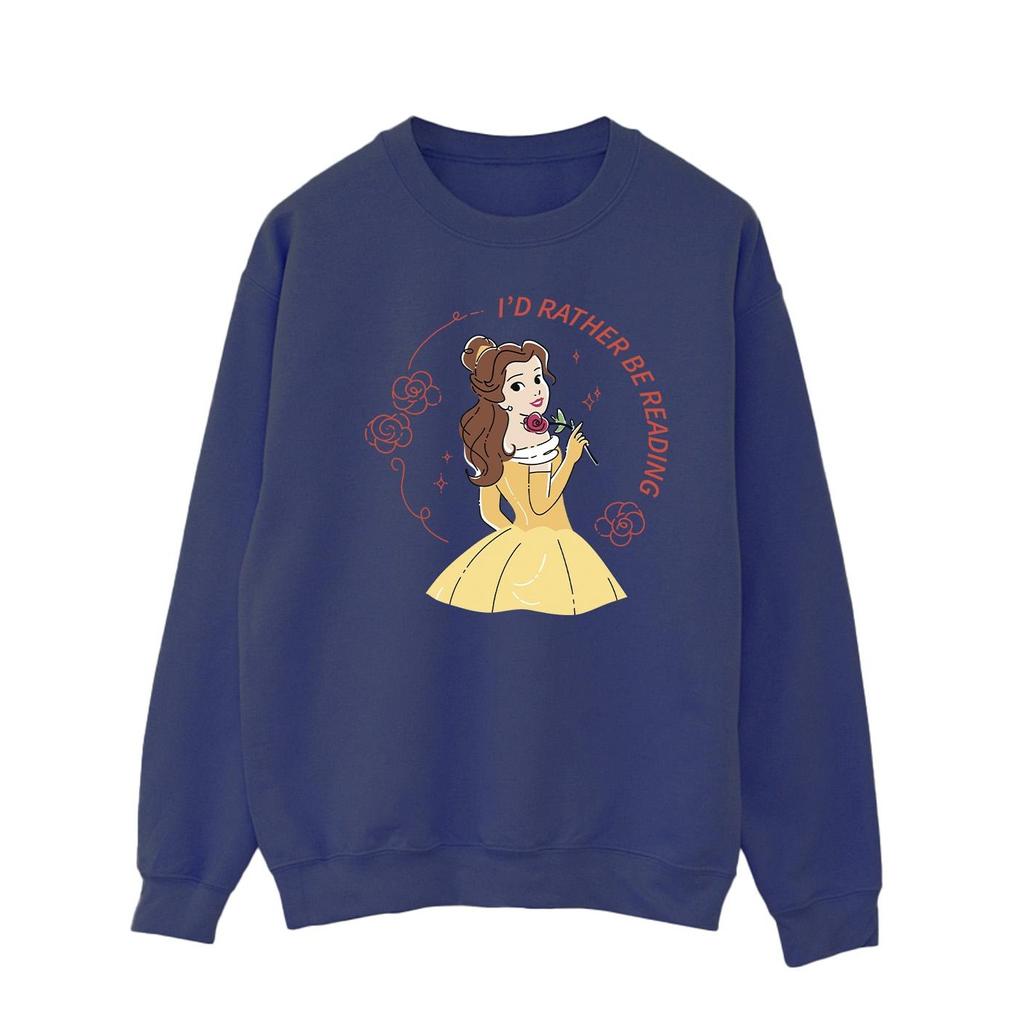 Disney Mens Beauty And The Beast IÂ´d Rather Be Reading Sweatshirt