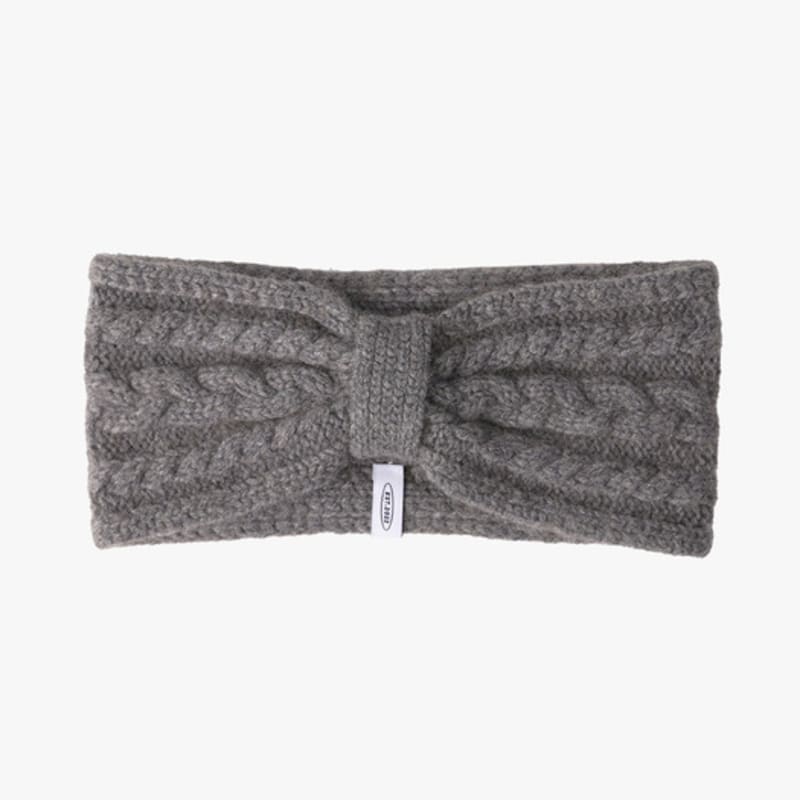 Mellotory 100% кашемировая кабельная повязка для волос (древесный уголь)